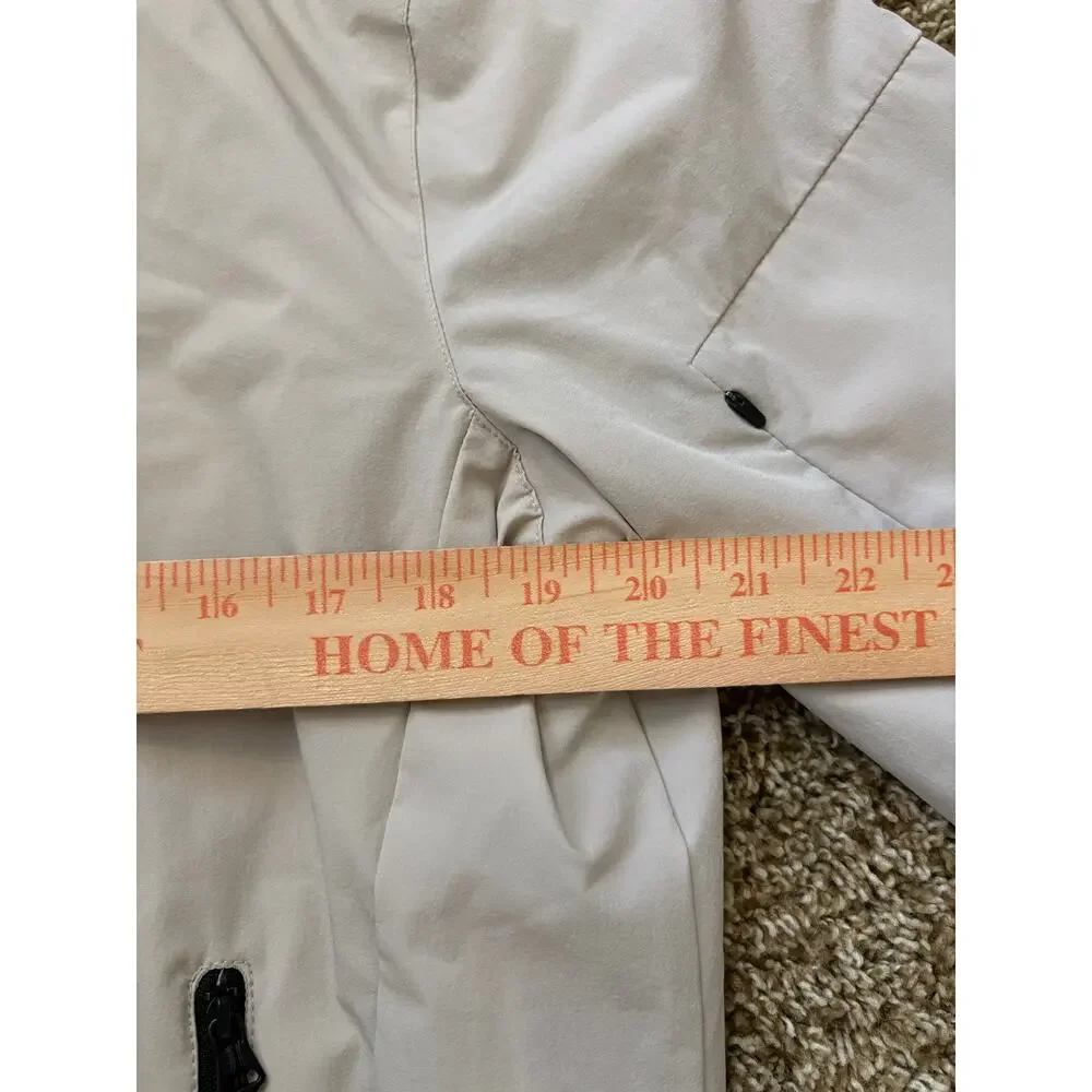 Zara Technical Water Repellent Bomber Jacket Large Beige
